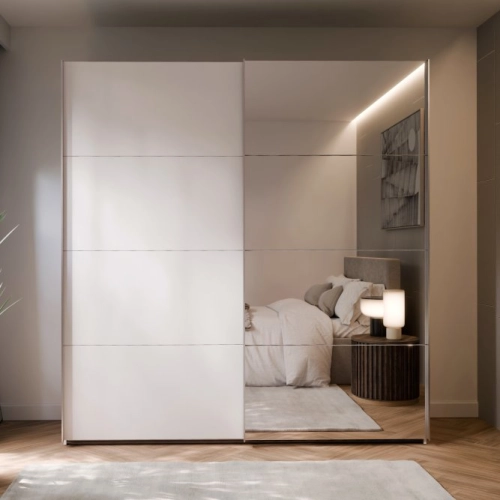 Szafa ubraniowa 200 cm Kolor Biały